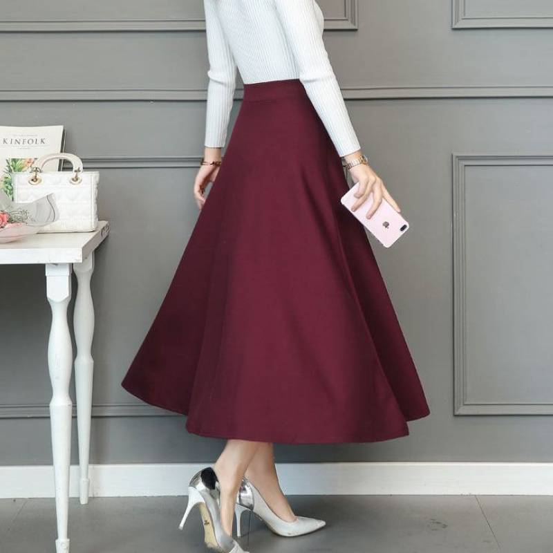 Women's Elastic High Waist Slim Skirt