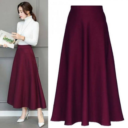 Women's Elastic High Waist Slim Skirt