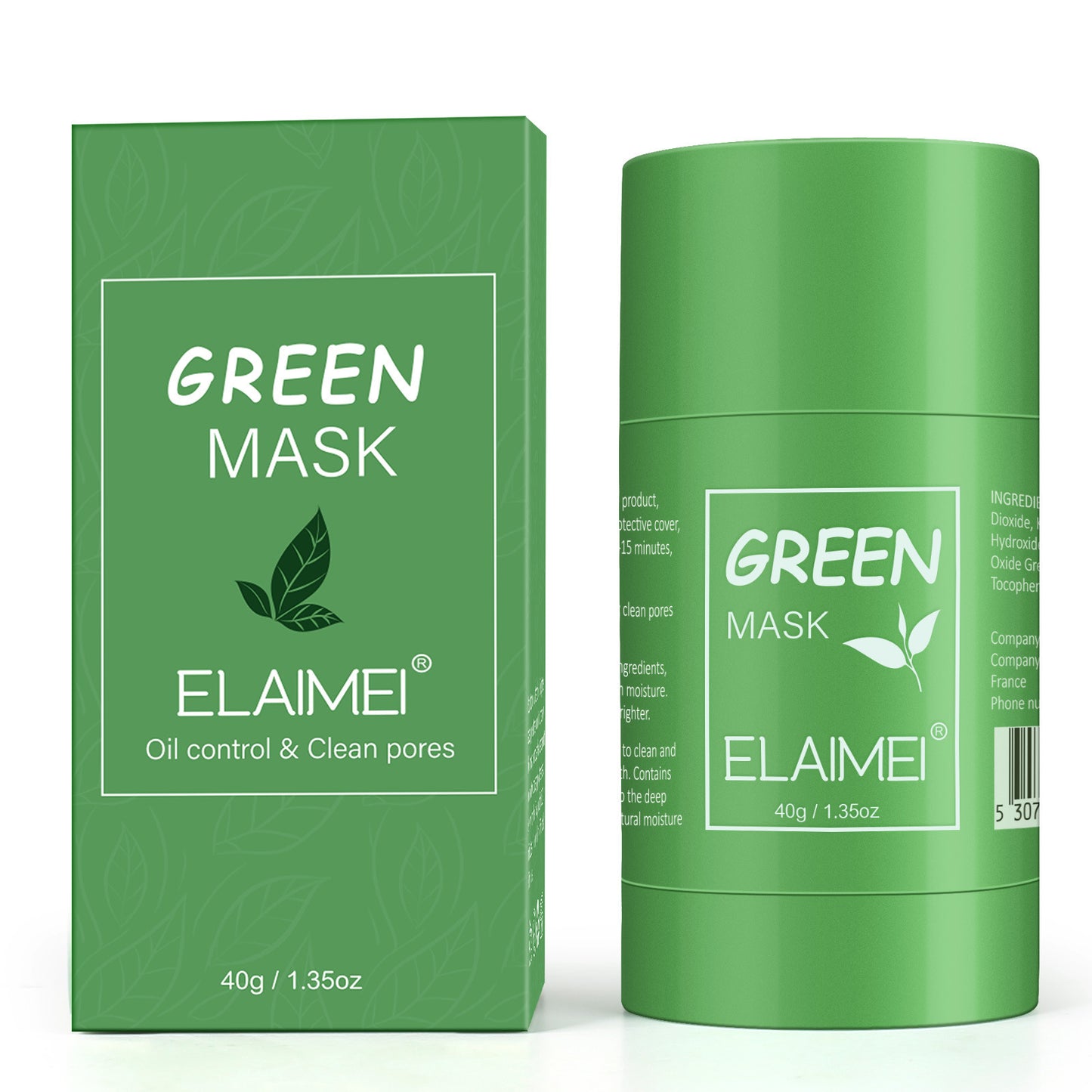 ELEIMEI Eggplant, Hyaluronic Acid, Green Tea, Strawberry, Vitamin C, Coffee Infused Moisturizing and Oil-Control Face Cleansing Mask