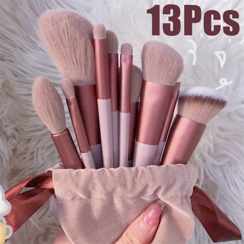 13-Piece Makeup Brush Set - Concealer Brush, Blush, Powder, Eyeshadow, Highlighter, Foundation Brush, Beauty Tools