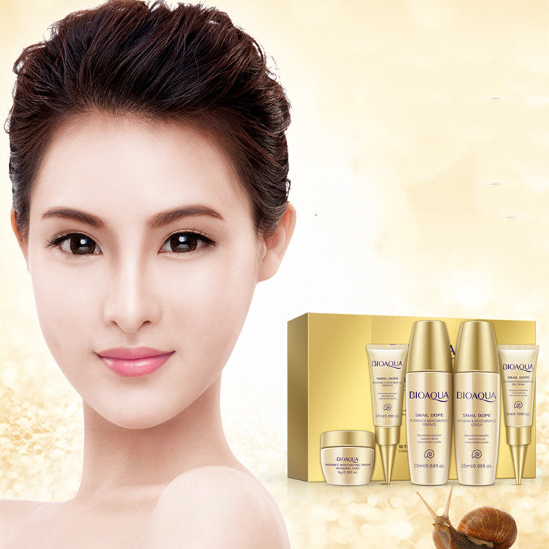 BIOAQUA Snail Collagen Skincare Set - Face and Eye Care, BB Cream