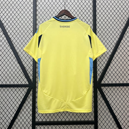 2024/25  Sweden Home Soccer Jersey (Gyökeres Jersey)