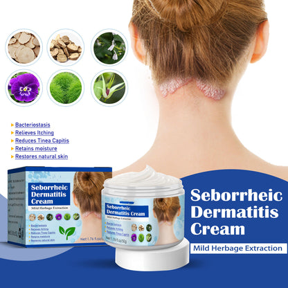 Seborrheic Dermatitis Cream for Head Acne, Hair Loss, and Itch Relief