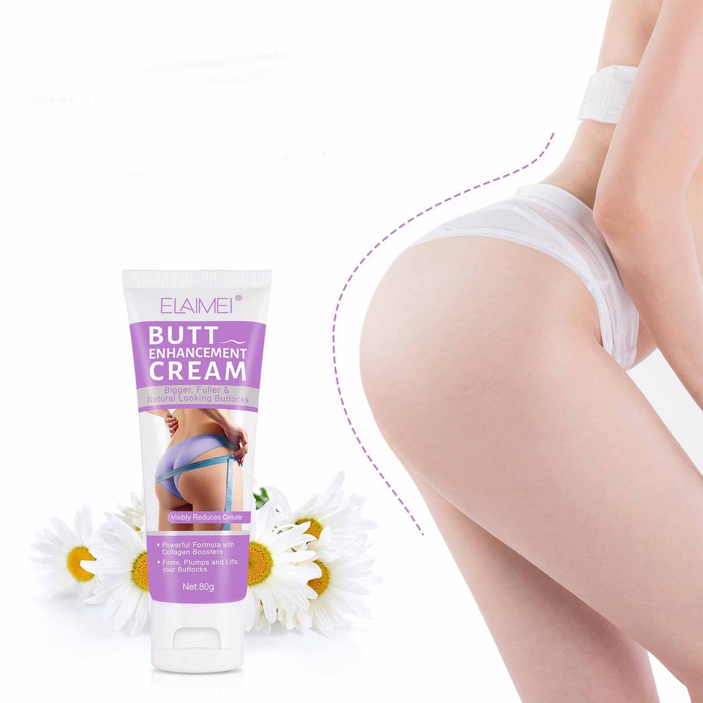 ELAIMEI Butt Enlargement, Lifting, Firming, and Shaping Care Cream 80g