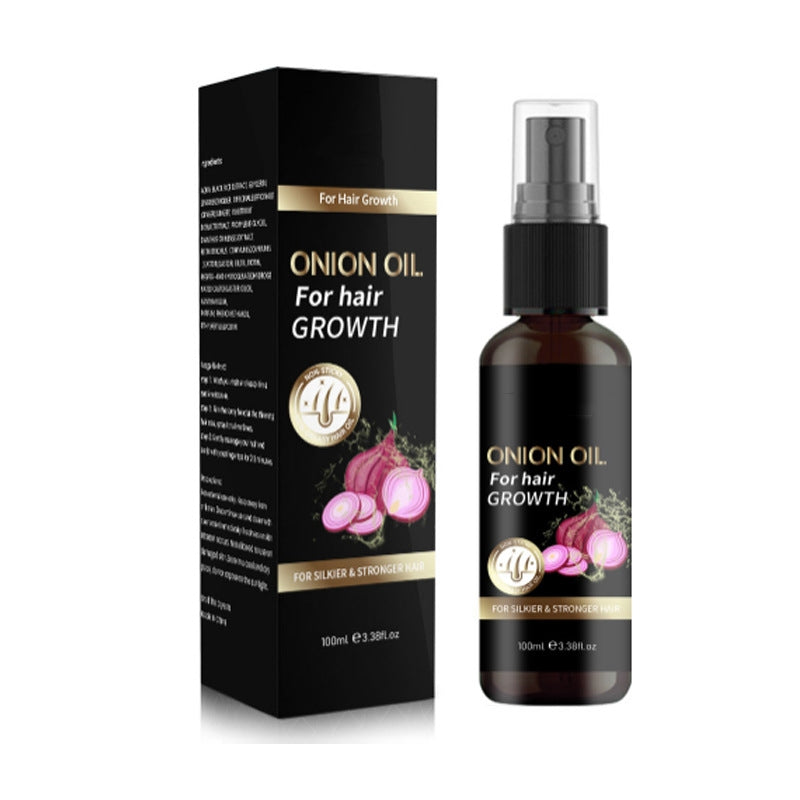 Aceite de cebolla GERUVAN: spray hidratante de aceite de cebolla para el cabello para el crecimiento del cabello; aceite espesante para el cabello para reparar el cabello seco, teñido y dañado