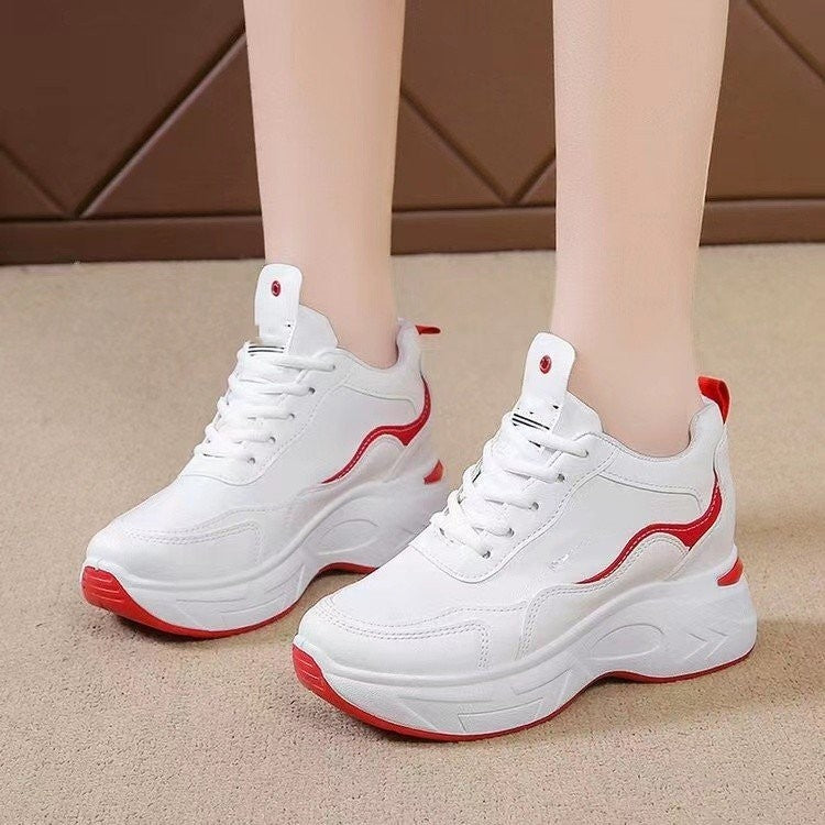 Round Toe High-Top Stylish Women's Sneakers