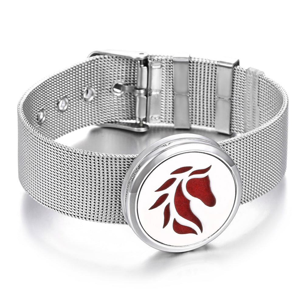 Stainless Steel Aromatherapy Bracelet Perfume Diffuser