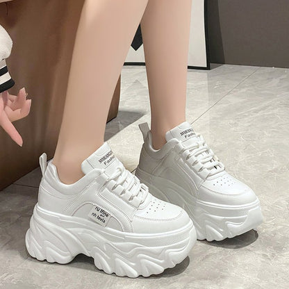 Super High Heeled Spring, Autumn, Summer Women’s Sneakers