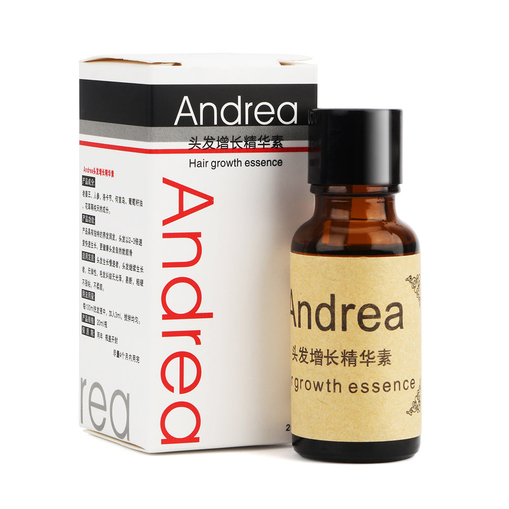 Líquido para el crecimiento del cabello ANDREA 20 ml: tratamiento intensivo anticaída y cuidado capilar con queratina