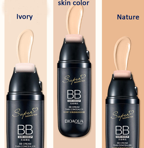 Crema BB BIOAQUA, blanqueadora, bloqueadora solar, correctora, humectante