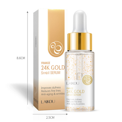 LAIKOU - FRENCH SNAIL JAPAN SAKURA Moisturizing Hyaluronic Acid Snail Extract 24K GOLD Anti-Wrinkle Care Set - Buy 3, Pay for 2