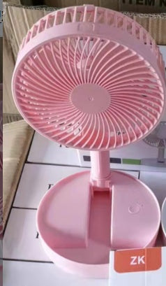 USB Şarj Taşınabilir Mini Fan Çok Fonksiyonlu Yer ve Masa Vantilatörü