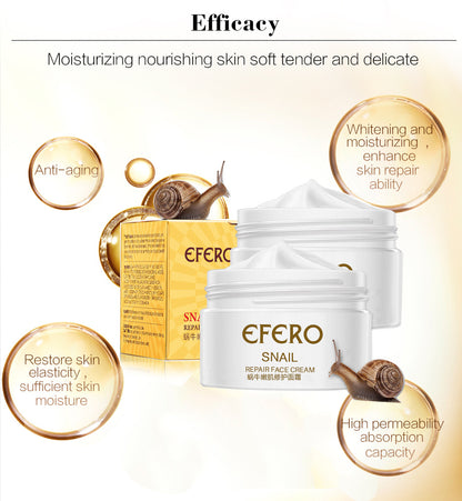 EFERO Wrinkle-Reducing Snail Cream That Tightens Pores and Brightens Your Skin -30g