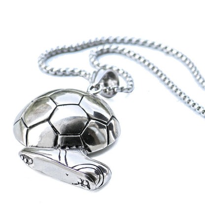 Sneakers football shot pendant necklace