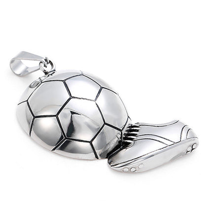 Sneakers football shot pendant necklace