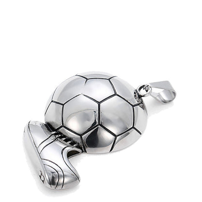 Sneakers football shot pendant necklace