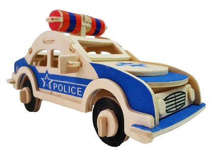 Wooden 3D Take-Apart Car Models - Child Motor Skill Development