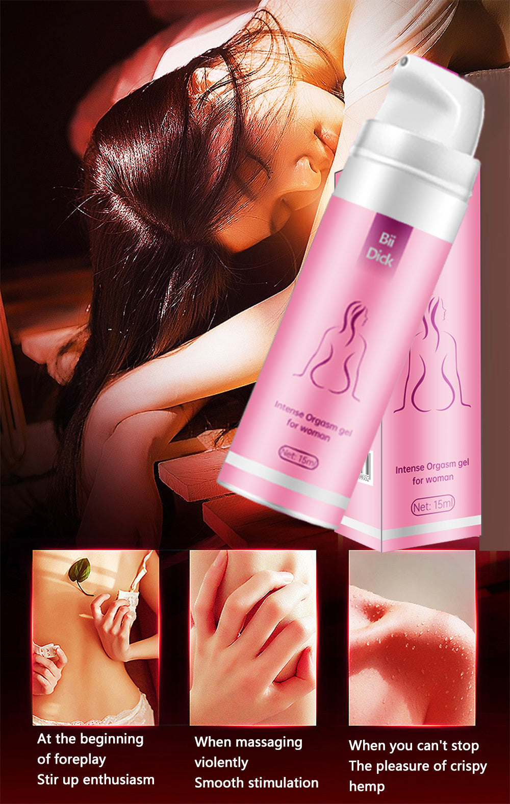 Bii Dick Women Orgasm Gel Product 15ml