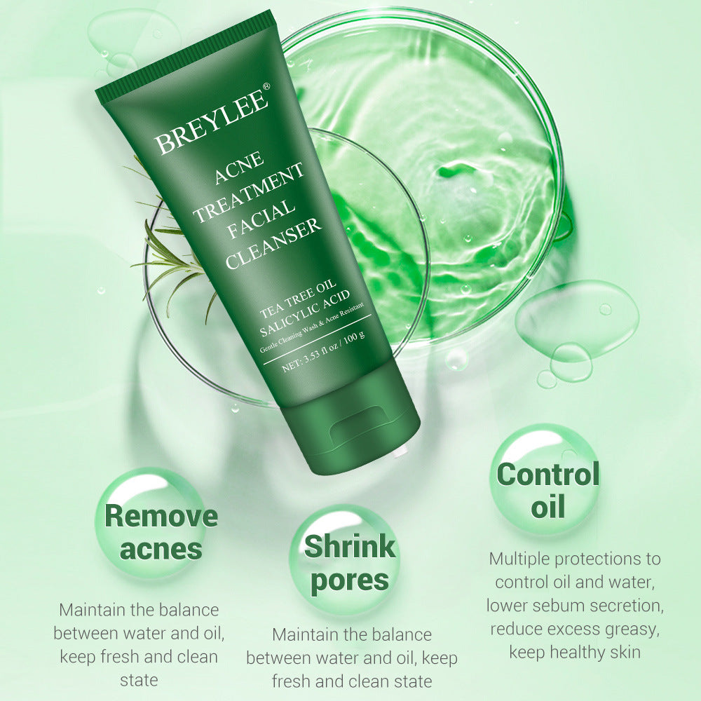 BREYLEE Tea Tree Extract Cleanser, Anti-Acne 100 ml