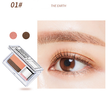 LAIKOU Dual Color Eyeshadow Makeup Palette, Waterproof