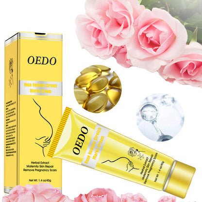 OEDO Smooth and Youthful Skin Anti-Wrinkle Cream for Stretch Marks, Rosacea, and Wrinkles - Oedo Rose Rem Stretch Mark Cream