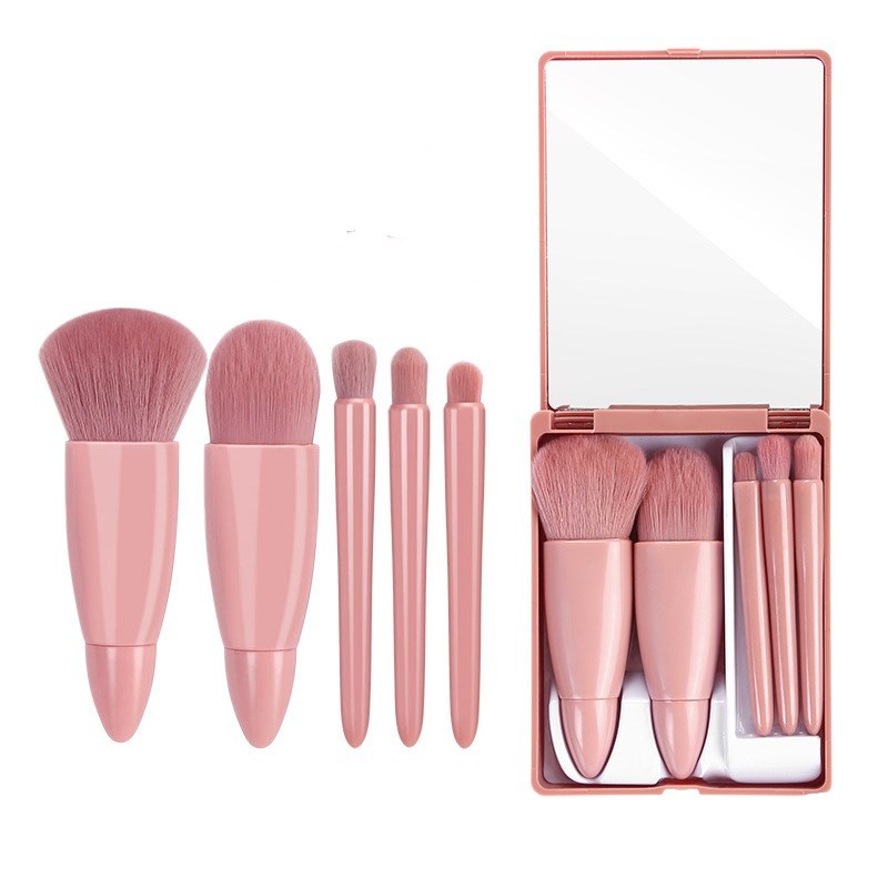 5Pcs Makeup Brushes Tool Set - Powder Eyeshadow Foundation Blush Blending Makeup Brush