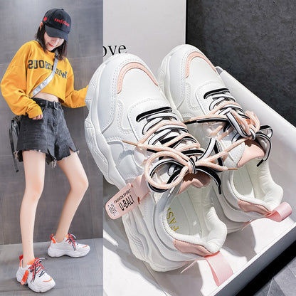 Korean Style Full Leather Sneakers for Students, Teens, and Adults – Running and Casual Sports Shoes