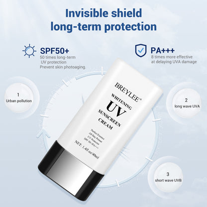 Protector solar antienvejecimiento con protección UV BREYLEE, 50 ml, FPS: 50+