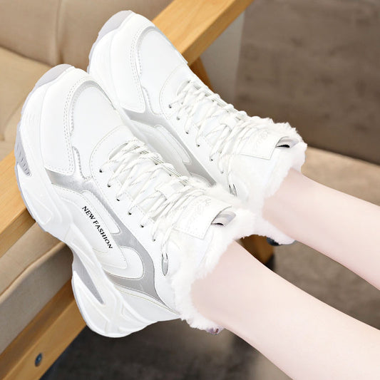 Korean Style Full Leather Sneakers for Students, Teens, and Adults – Running and Casual Sports Shoes