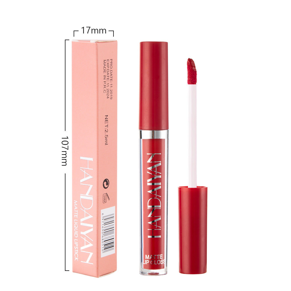 HANDAIYAN Matte Non-stick, Non-fading, Shiny Liquid Lipstick