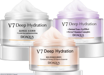 BIOAQUA V7 Crystal Clear Whitening and Moisturizing Face Cream 50g