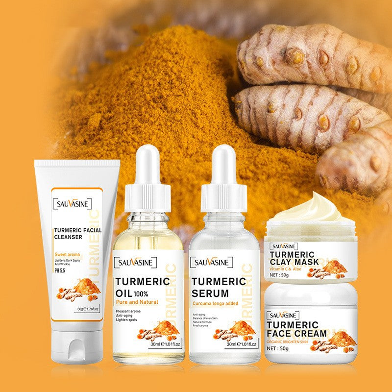 SAUVASINE Turmeric Rejuvenating Nourishing Moisturizing Skin Care Set