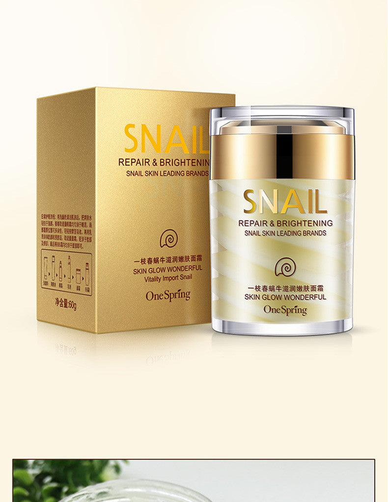 ONE SPRING Natural Snail Extract Anti-Wrinkle Moisturizing and Rejuvenating Repair Cream 60ml