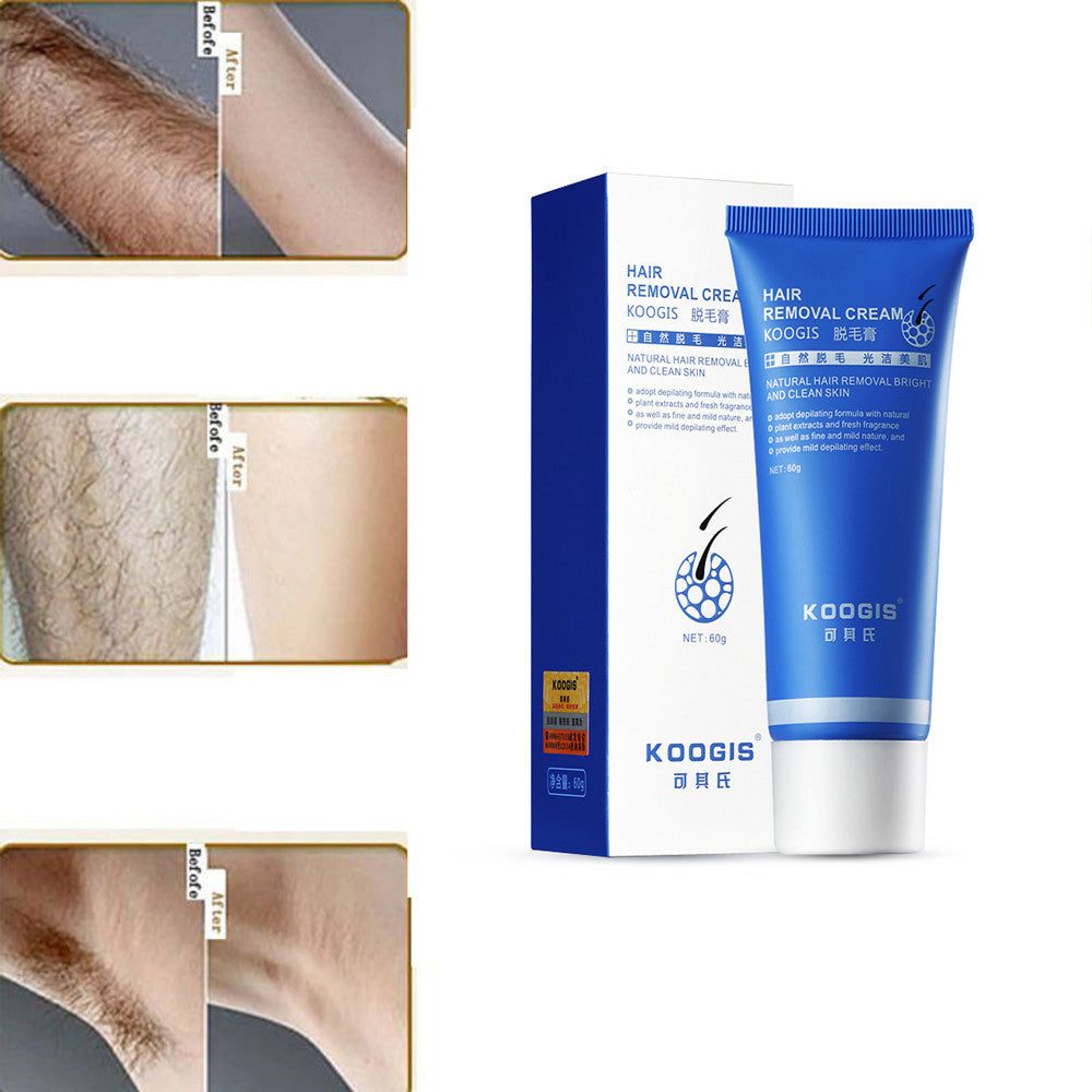 KOOGIS Full Body Hair Removal Cream for Legs, Groin, Underarms, and Genital Area - High-Quality Depilatory Cream