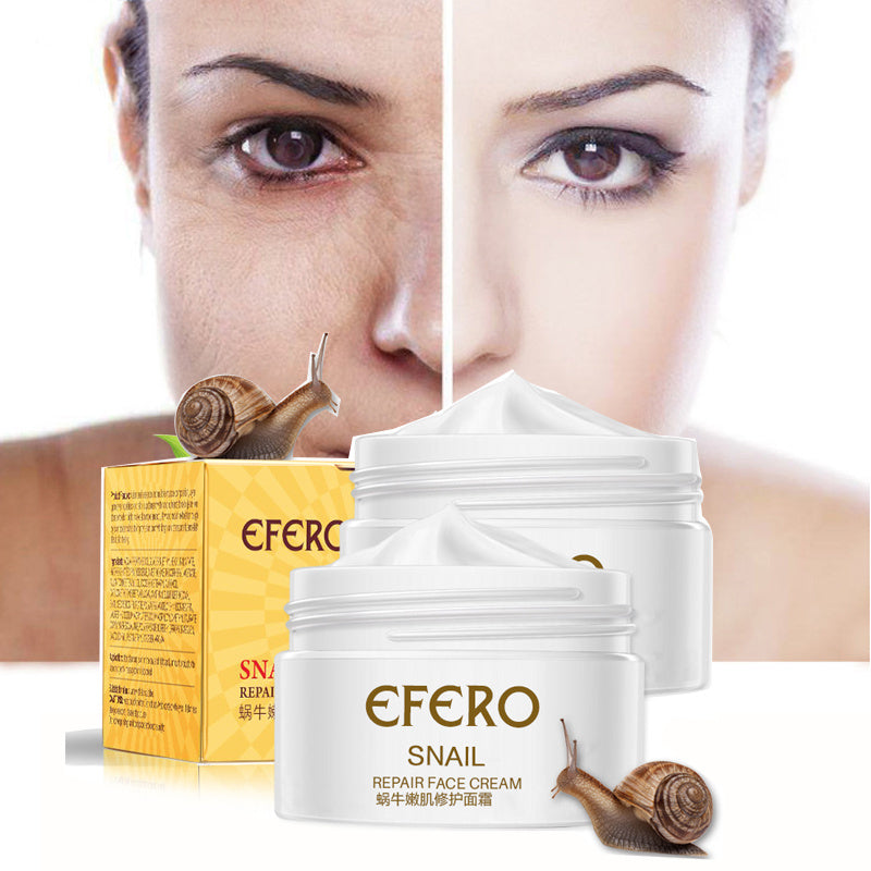 Crema de caracol antiarrugas EFERO que cierra los poros e ilumina la piel - 30 g