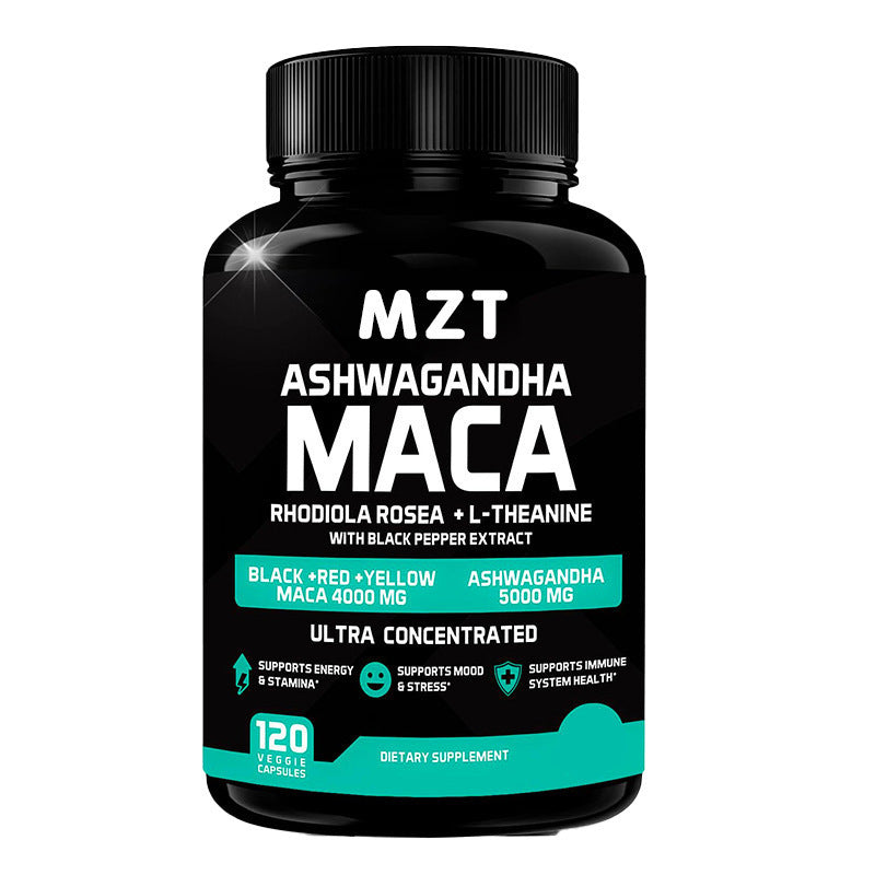 Ashwagandha Maca Capsules - Increases libido and stamina, boosts energy and improves mood