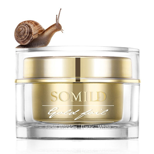 كريم SOMILD Snail Moisturizer لإزالة التجاعيد بالذهب عيار 24 قيراطًا 50 جم