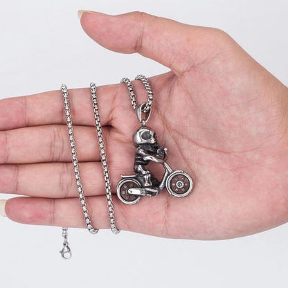 Skull bicycle pendant