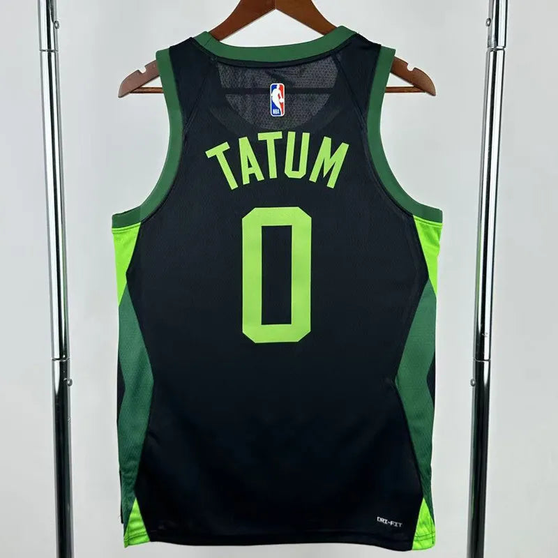 2024-25 CELTICS TATUM #0 Black City Edition Top Quality Hot Pressing NBA Jersey