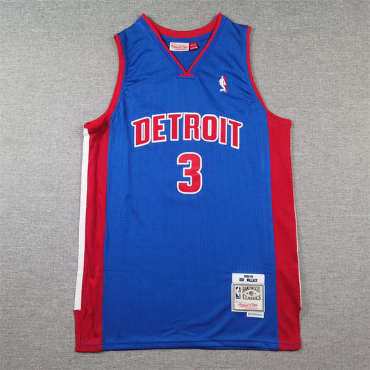 Detroit Pistons WALLACE # 3 NBA Jerseys