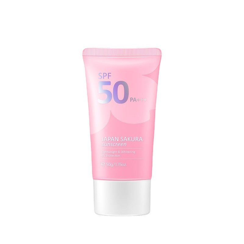 LAIKOU Japanese Sakura Cherry Blossom Moisturizing Whitening Sunscreen 50g, SPF: 50+ and PA+++ - Buy 3 Pay For 2