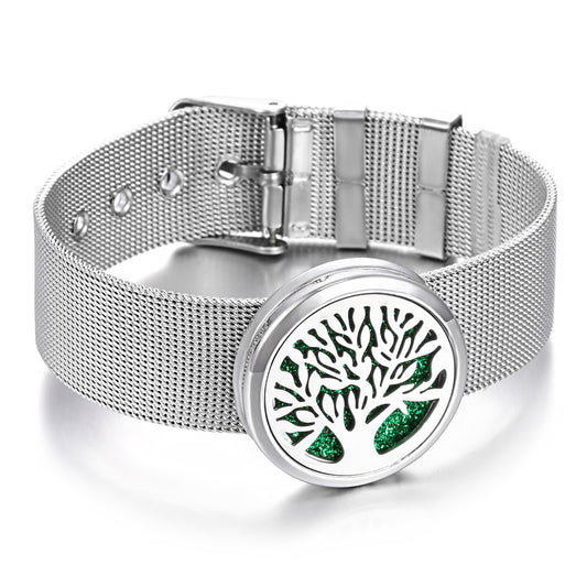 Stainless Steel Aromatherapy Bracelet Perfume Diffuser