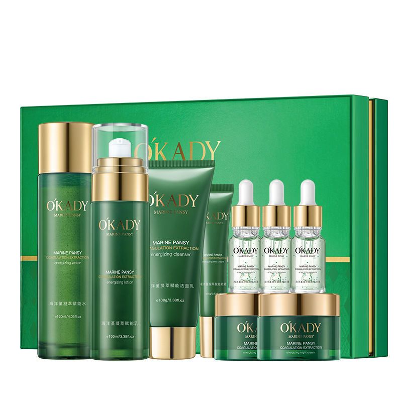 OKADY Herbal Skin Care Product Set - Water Lotion Moisturizer Full Set