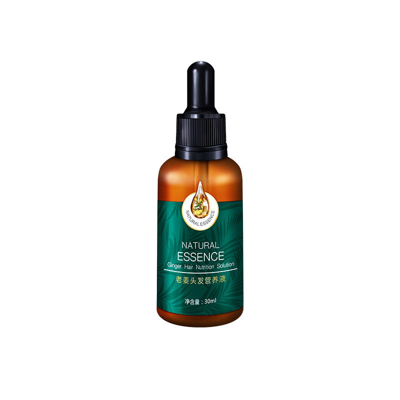 KlsyChry Natural Essence Ginger Cuidado del cabello para la caída del cabello: restaura los folículos pilosos y hace que el cabello sea más grueso, 30 ml: compre 3 y pague 2