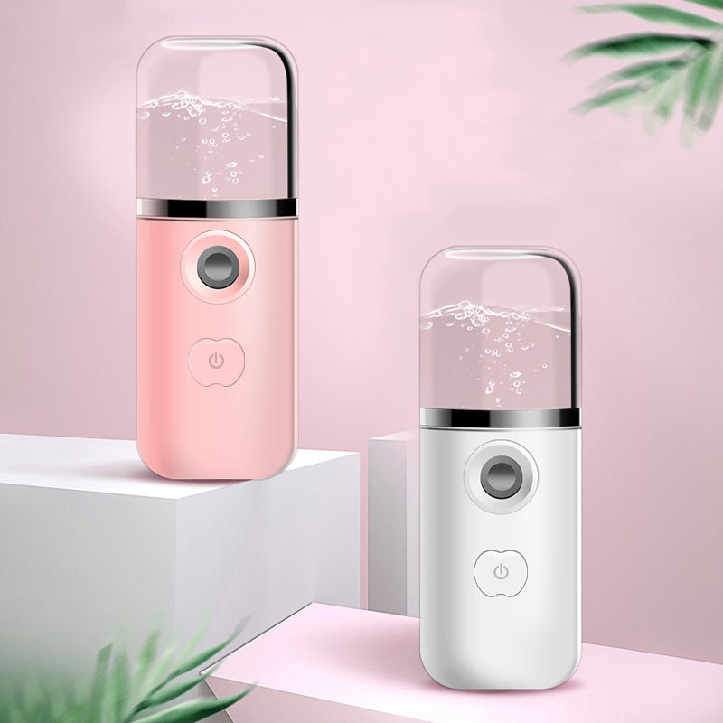 Rechargeable Handheld Facial Care Beauty Spray Device - Steam Moisturizer Softener Redness Reliever