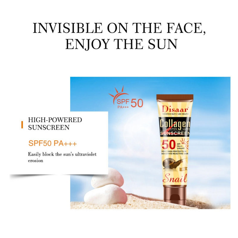 Crema protectora solar con efecto colágeno anti-UV DISAAR 50 g, FPS: 50+ PA+++