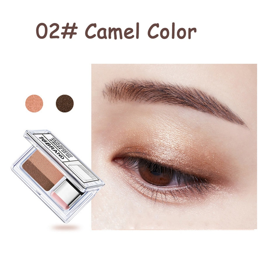 LAIKOU Dual Color Eyeshadow Makeup Palette, Waterproof