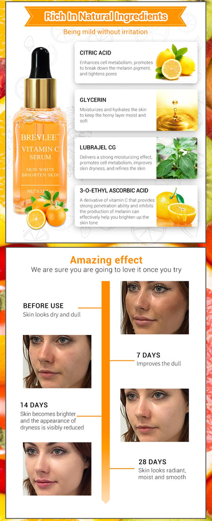 BREYLEE Vitamin C Brightening Face Serum - Buy More Pay Less