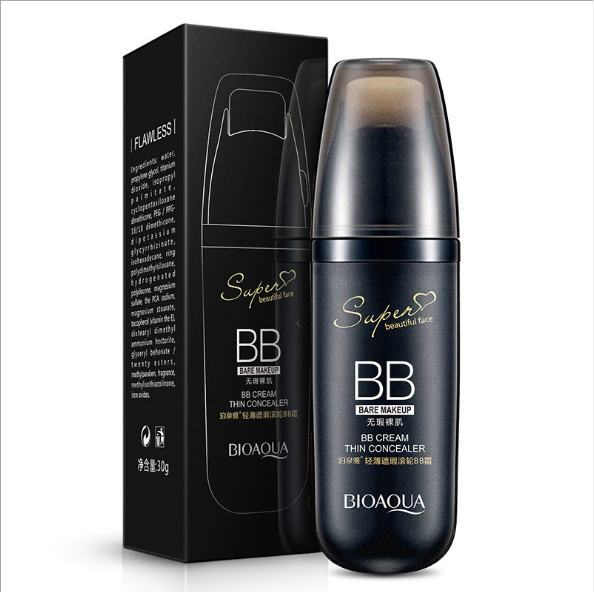 Crema BB BIOAQUA, blanqueadora, bloqueadora solar, correctora, humectante