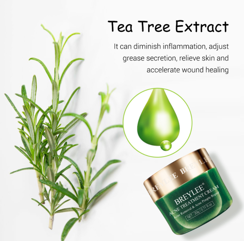 كريم BREYLEE Tea Tree Moisturizer لعلاج البثور وحب الشباب - اشترِ 3 وادفع 2